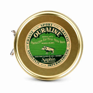 Saphir Ouraline Lederfett in goldfarbener Metalldose