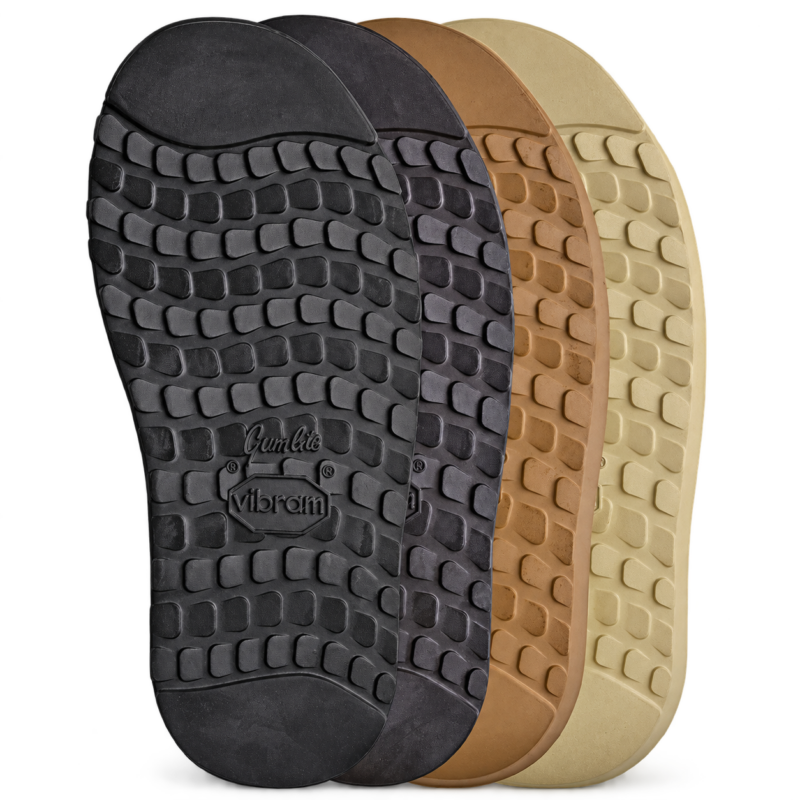 Vibram Freiburg 2669 Gumlite-Sohlen in Schwarz, Tabak, Beige und Kiesel