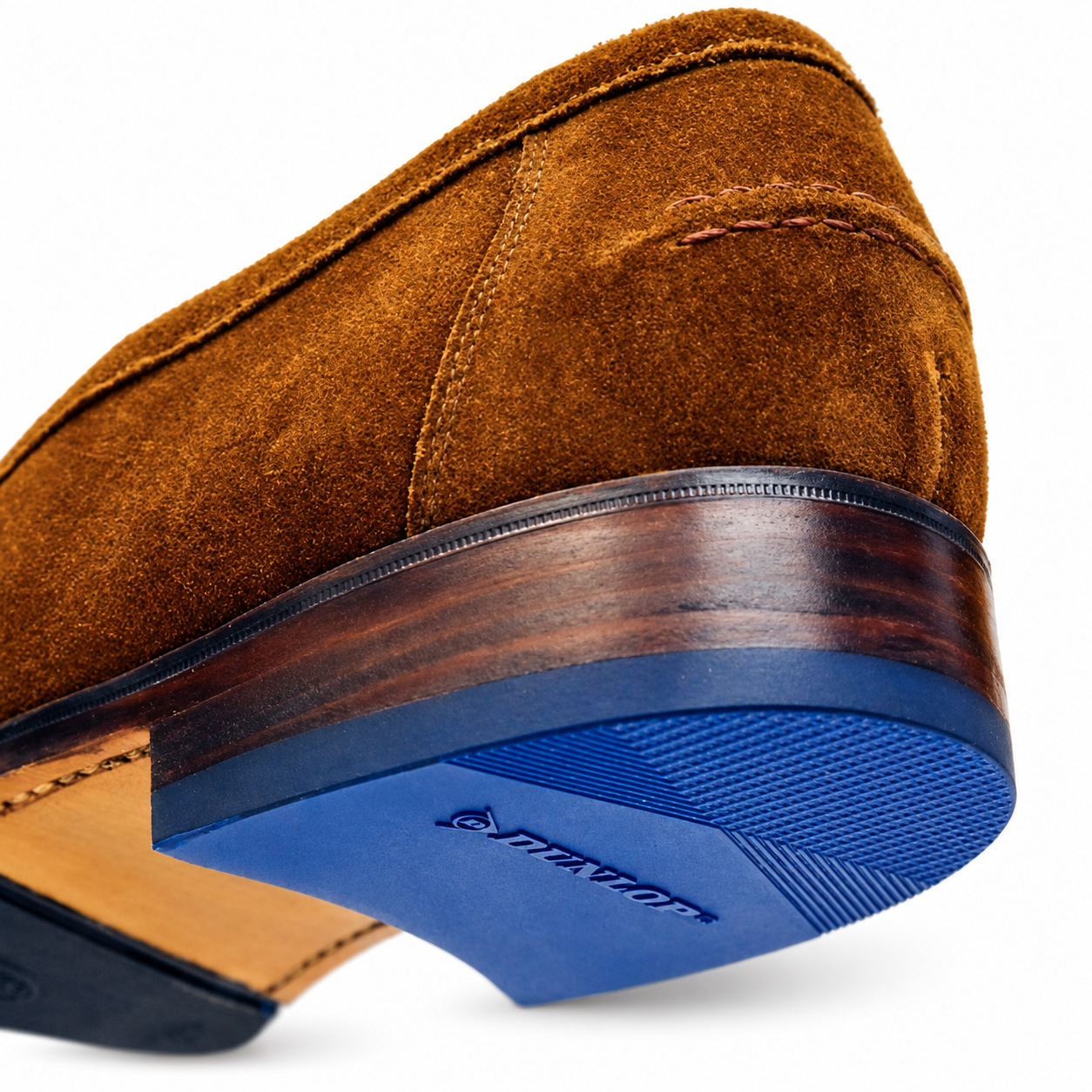Blaue Absätze – Schuhreparatur mit Dunlop Slick